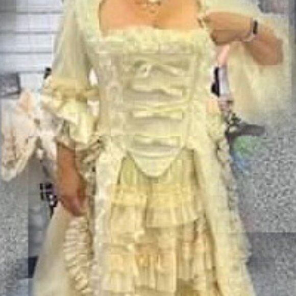 Burleska Marie Antoinette Costume Medieval Victorian lolita Wedding dress - Picture 6 of 16